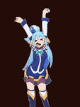 konosuba aqua dance.gif