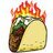 Taco of flames